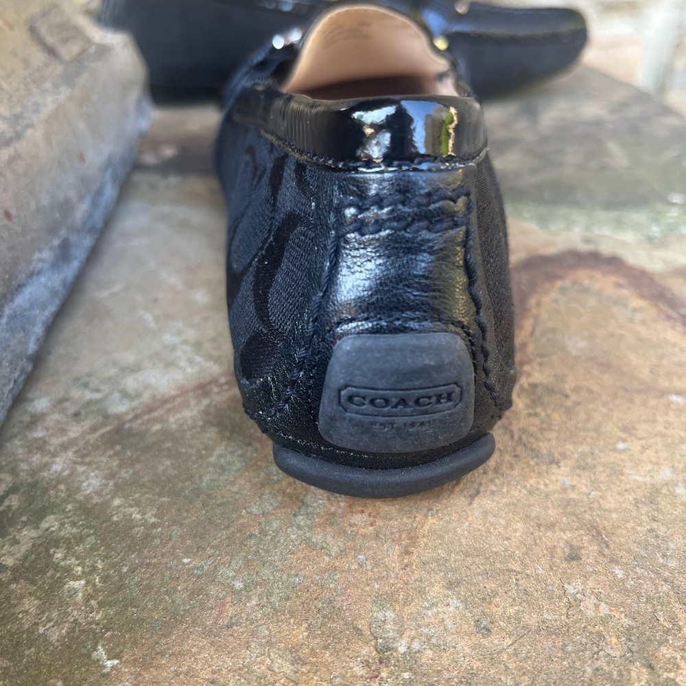 VINTAGE…Coach Black Signature Canvas Horsebit Loafers/NEVER WORN in ORIGINAL BOX - Picture 15 of 17